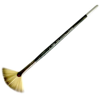 Кисть синтетика №8 веерная Гамма "Модерн" короткая ручка