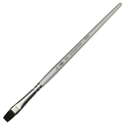 Кисть синтетика имитация белки №10 плоская Гамма "Арбат" короткая ручка