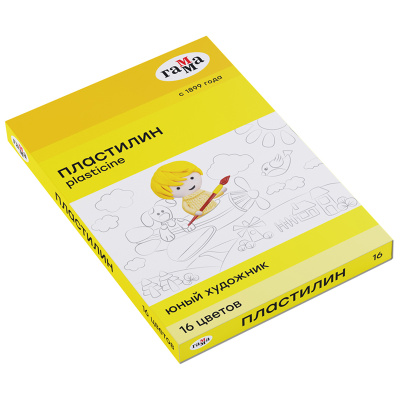 Набор пластилина Гамма "Юный Художник" 16 цв