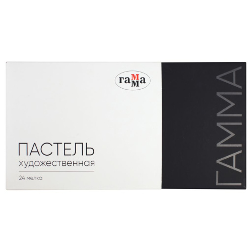 Набор пастели сухая Гамма, 24 цвета, картон. упак.