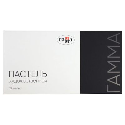 Набор пастели сухая Гамма, 24 цвета, картон. упак.