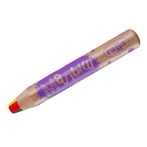 Карандаш с многоцветным грифелем Гамма "Малыш", утолщенный, заточенный