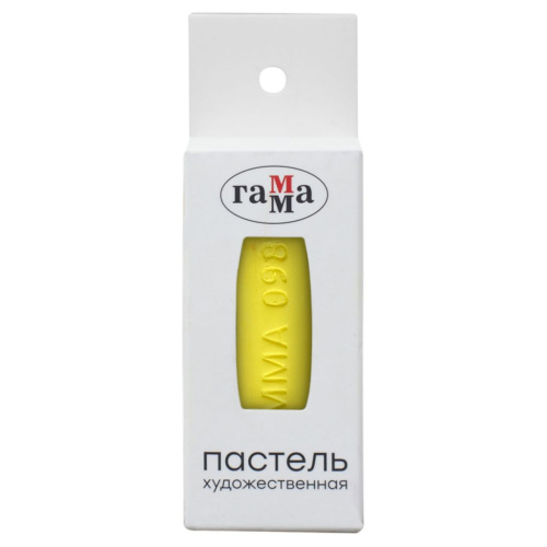 Пастель сухая Гамма №098 желтая лимонная , картон.упак.