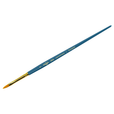 Кисть синтетика №2 кошачий язык Гамма "Галерея" короткая ручка