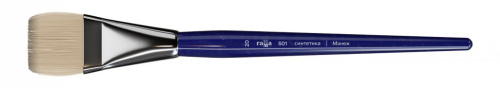 Кисть синтетика №20 плоская Гамма "Манеж" длинная ручка