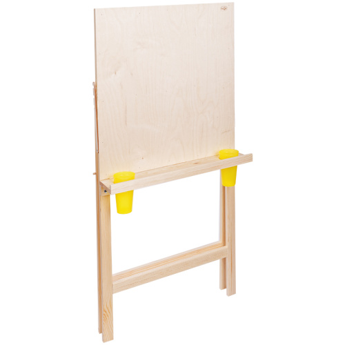 Мольберт напольный Хлопушка Гамма "Студия" планшет 60*60 см, высота 120 см, съемная полка, 2 стакана