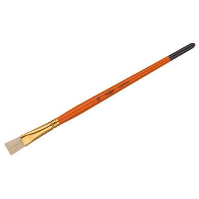 Кисть щетина №12 плоская Гамма