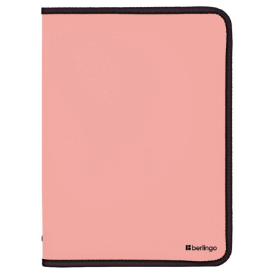 Папка на молнии Berlingo "Instinct" А4, 500 мкм, фламинго