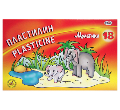 Набор пластилина Гамма "Мультики" 18 цв