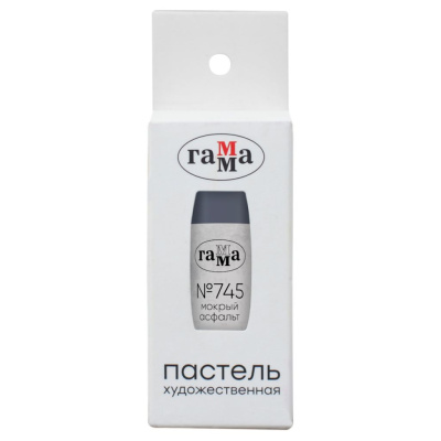 Пастель сухая Гамма, №745 мокрый асфальт, картон. упаковка