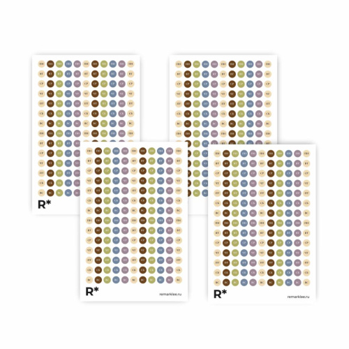 Набор стикеров Remarklee "Натуральные дни недели"