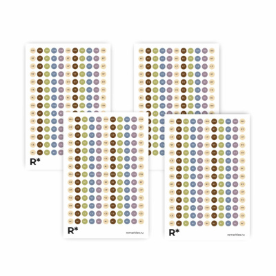 Набор стикеров Remarklee "Натуральные дни недели"