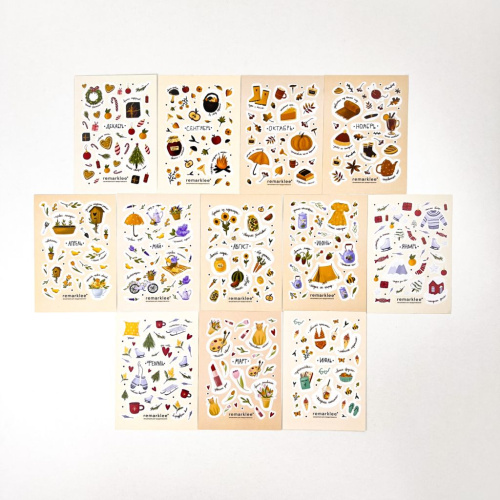 Набор стикеров Remarklee "На весь год" А6