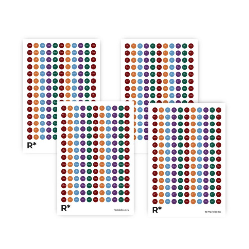 Набор стикеров Remarklee "Изящные дни недели"