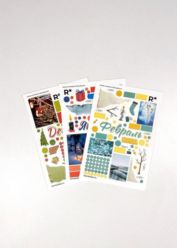 Набор стикеров Remarklee "Коллаж нежный: Зима"