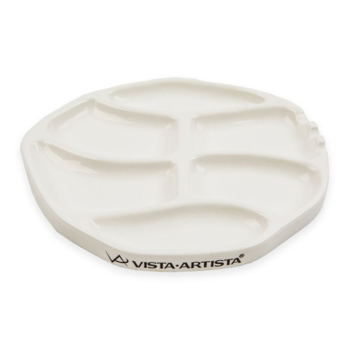 Палитра керамическая VISTA-ARTISTA 15х16 см, 6 ячеек