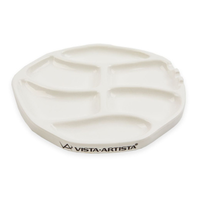 Палитра керамическая VISTA-ARTISTA 15х16 см, 6 ячеек