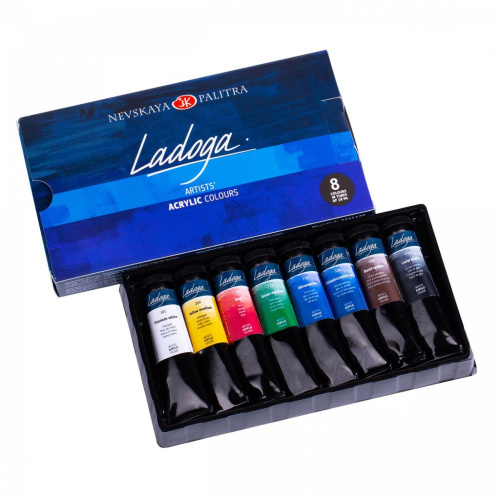 Набор акрила "Ладога" 8 цв*18 мл