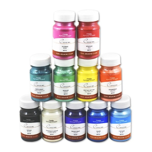 Гуашь "Сонет" 100 мл Перламутровая