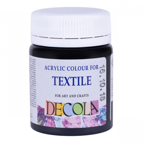 Акрил по ткани "Decola" 50 мл Черный