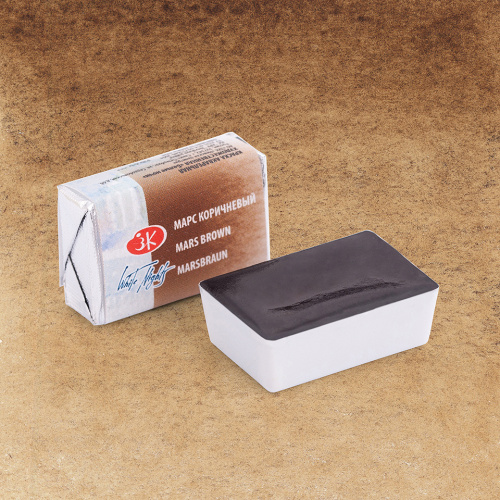 Акварель "Белые Ночи" в кювете Марс коричневый