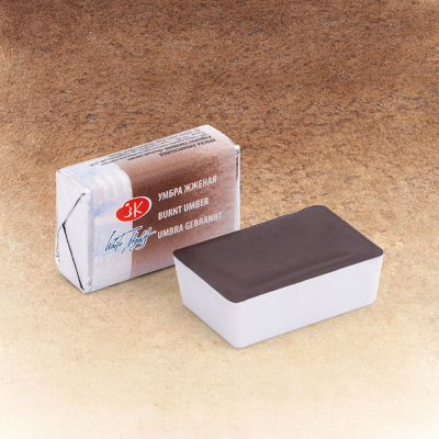 Акварель "Белые Ночи" в кювете Умбра жженая