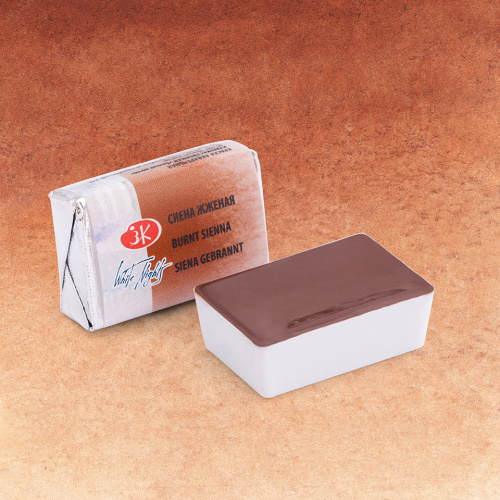 Акварель "Белые Ночи" в кювете Сиена жженая