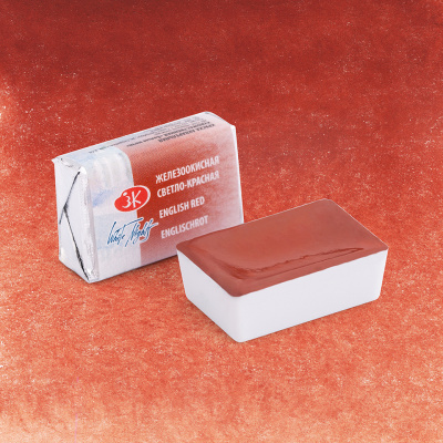 Акварель "Белые Ночи" в кювете Железоокисный светло-красный