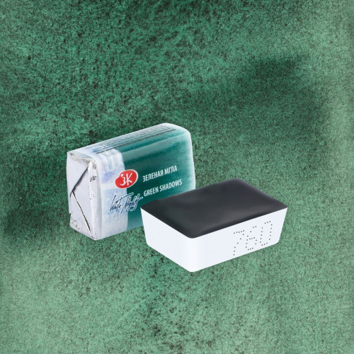 Акварель "Белые Ночи" в кювете Зеленая мгла