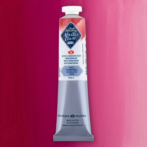 Темпера ПВА "Мастер-Класс" 46 мл Красный хинакридон
