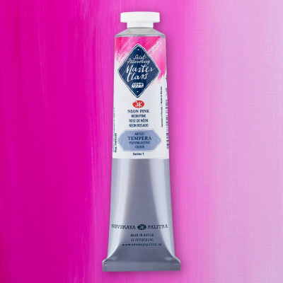 Темпера ПВА "Мастер-Класс" 46 мл неоновая розовая