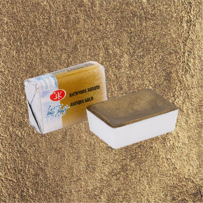 Акварель "Белые Ночи" в кювете Античное золото