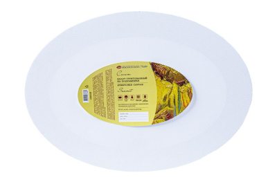 Холст на подрамнике "Сонет", овальный, 30х40 см, 280 г 100% хлопок, акриловый грунт, среднее зерно