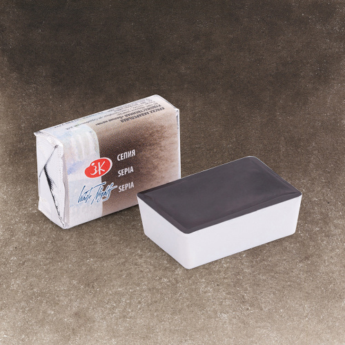 Акварель "Белые Ночи" в кювете Сепия