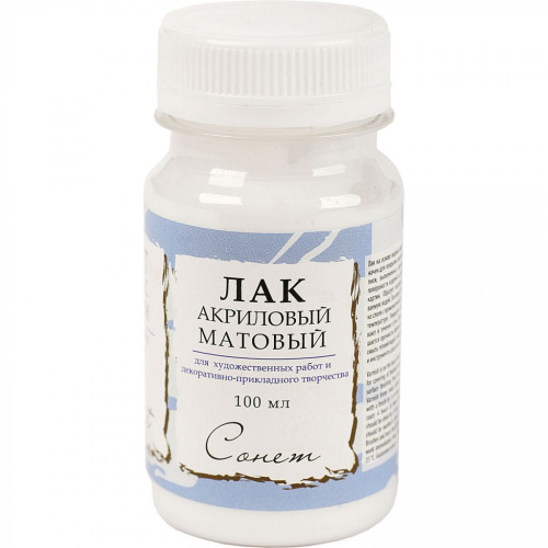Лак акриловый "Сонет" 100 мл матовый