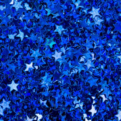Блестки декоративные "Decola" звезды, размер 4 мм, 20 г, синий радужный