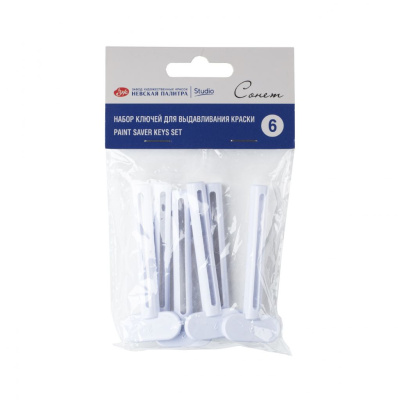 Набор ключей для выдавливания краски "Сонет", пластик, 6 шт