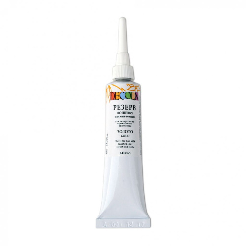 Резерв по шелку "Decola" 18 мл несмываемый, золото