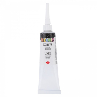 Контур по ткани "Decola" 18 мл Черный