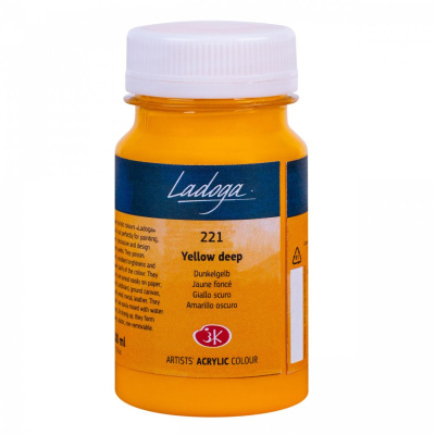 Акрил "Ладога" 100 мл Желтый темный