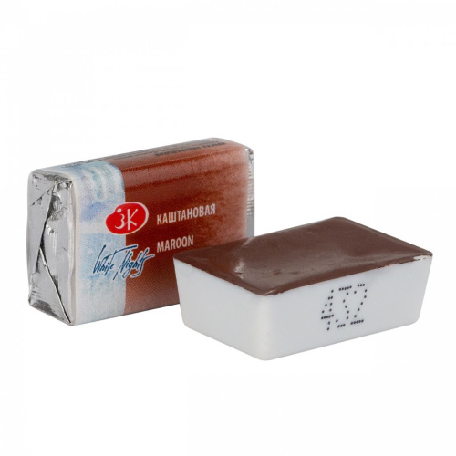 Акварель "Белые Ночи" в кювете Каштановая