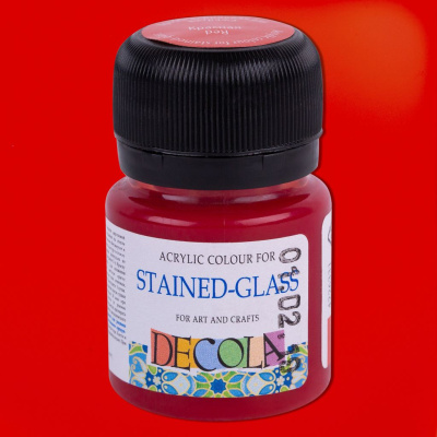 Акриловая краска для витража "Decola" 20 мл Красная