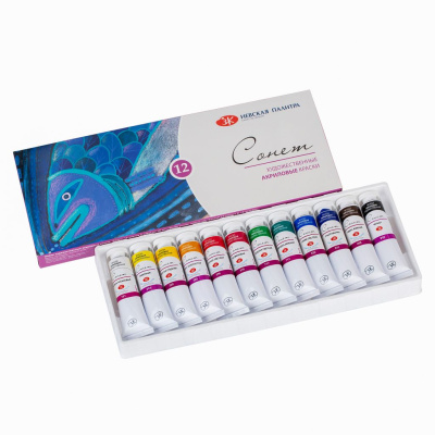 Набор акрила "Сонет" 12 цв*18 мл в полимерном коррексе в картон..коробке