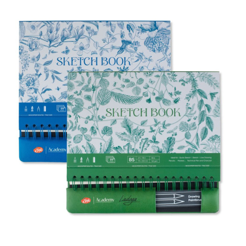 Скетчбук для графики "Ладога" 17,5х25 cм 40 л 160 г, 100% целлюлоза