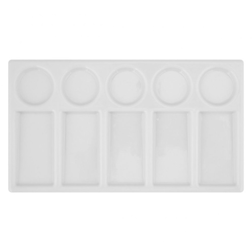 Палитра имитация керамики "Сонет", прямоугольная, 19х9,7 см, 10 ячеек