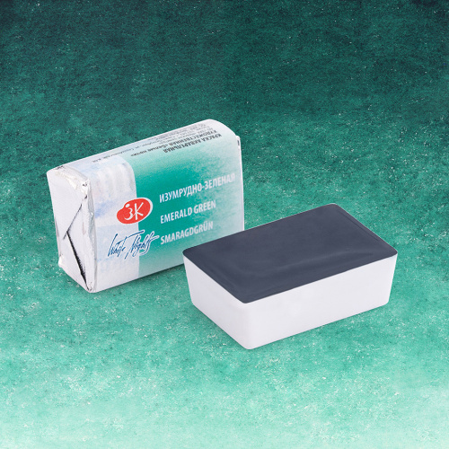 Акварель "Белые Ночи" в кювете Изумрудно-зеленый