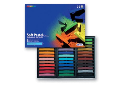 Набор сухой пастели Mungyo "Soft Pastel" 36 цв, мягкая, квадратная, в картонной коробке