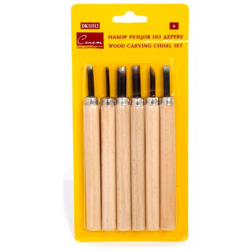 Набор резцов по дереву "Сонет" 6 шт