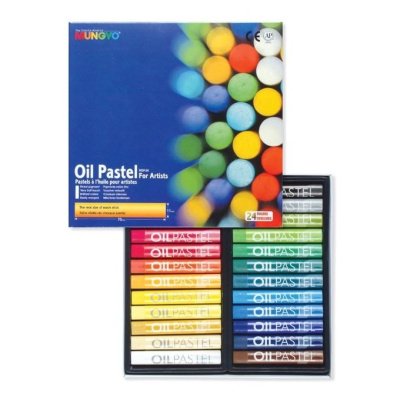 Набор масляной художественной пастели Mungyo 24 цв, круглая