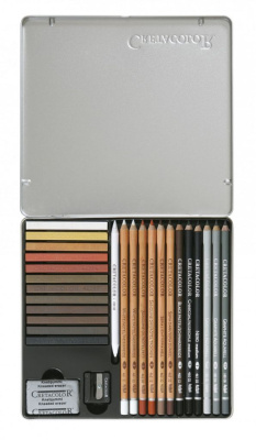 Набор для рисования Cretacolor "CREATIVO" 27 предметов в метал коробке